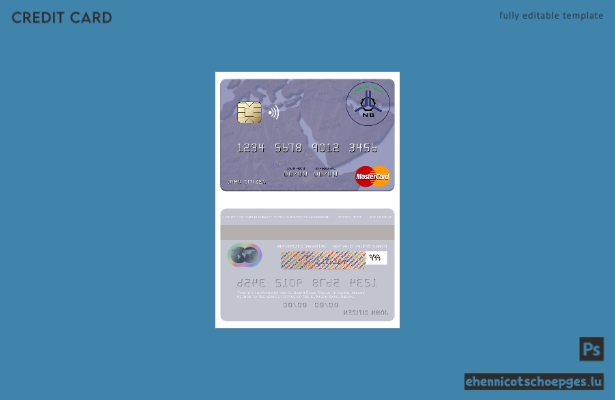 Sudan El Nilein Bank Mastercard Beispielvorschau